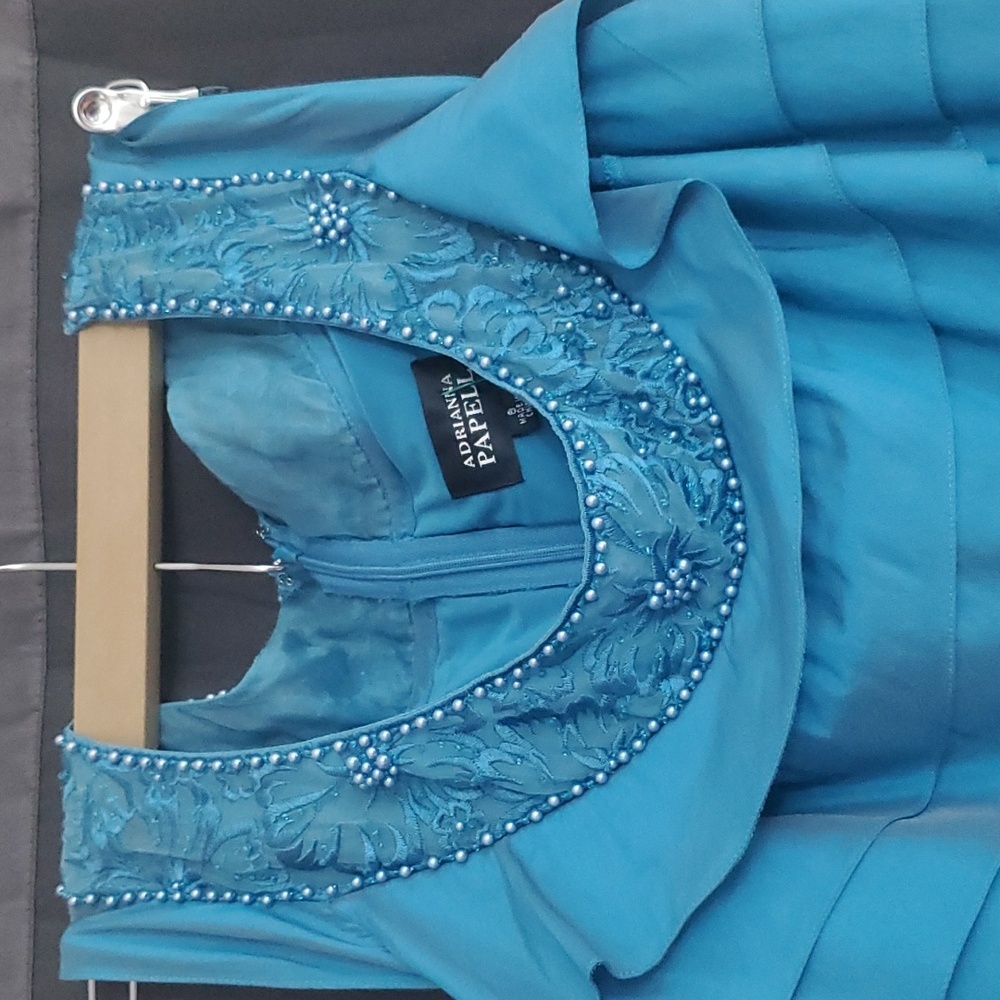 Blue Adrianna Papell Dress - Picture 2 of 5